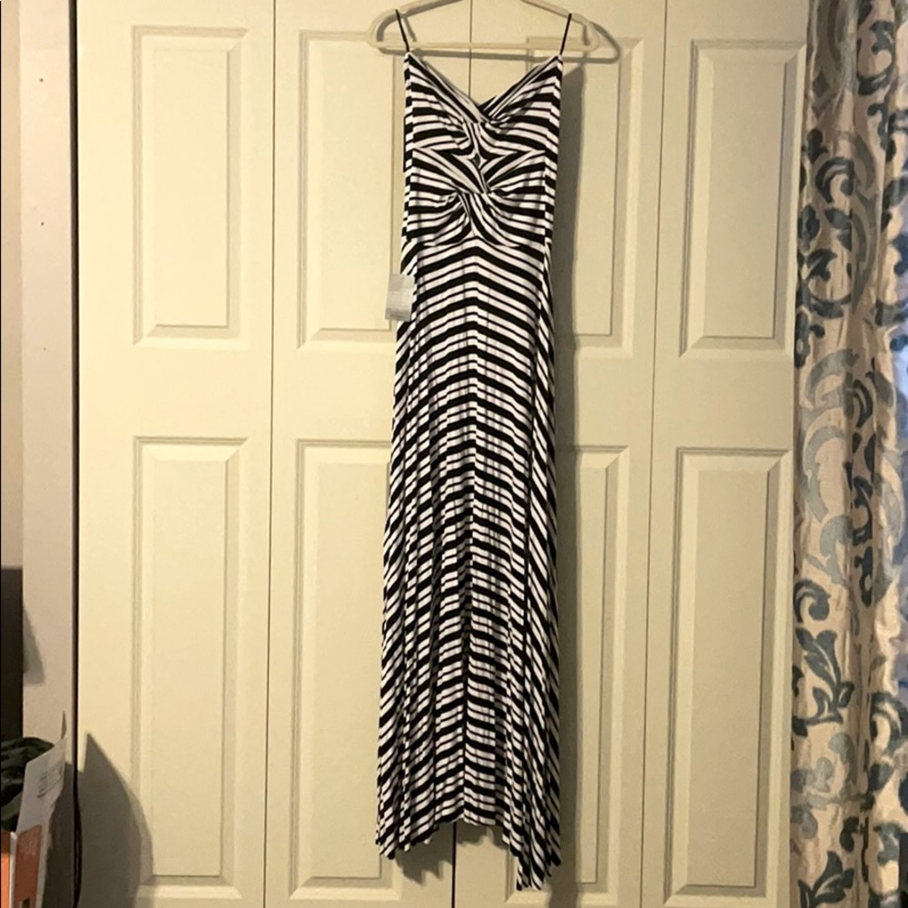 Strapless maxi dress